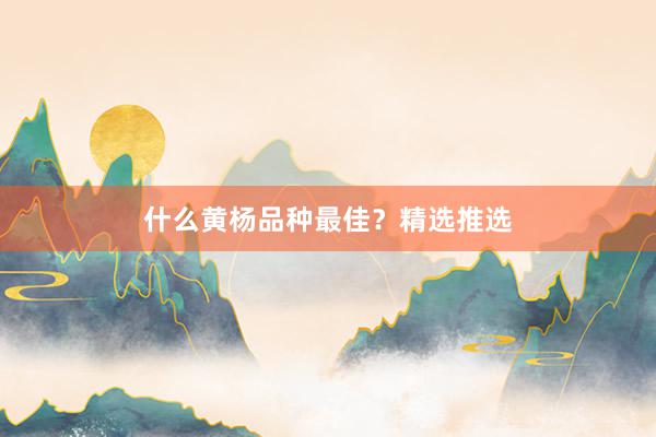 什么黄杨品种最佳？精选推选